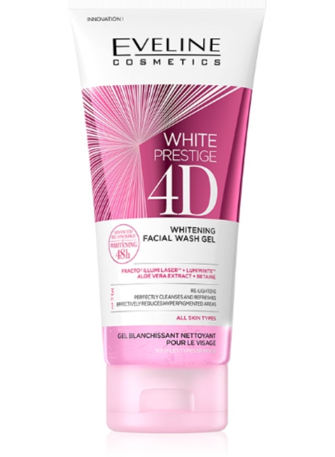 Evelin غسول وجه إيفلين وايت بريستيج 4D لتفتيح البشرة 200 مل - Image 1