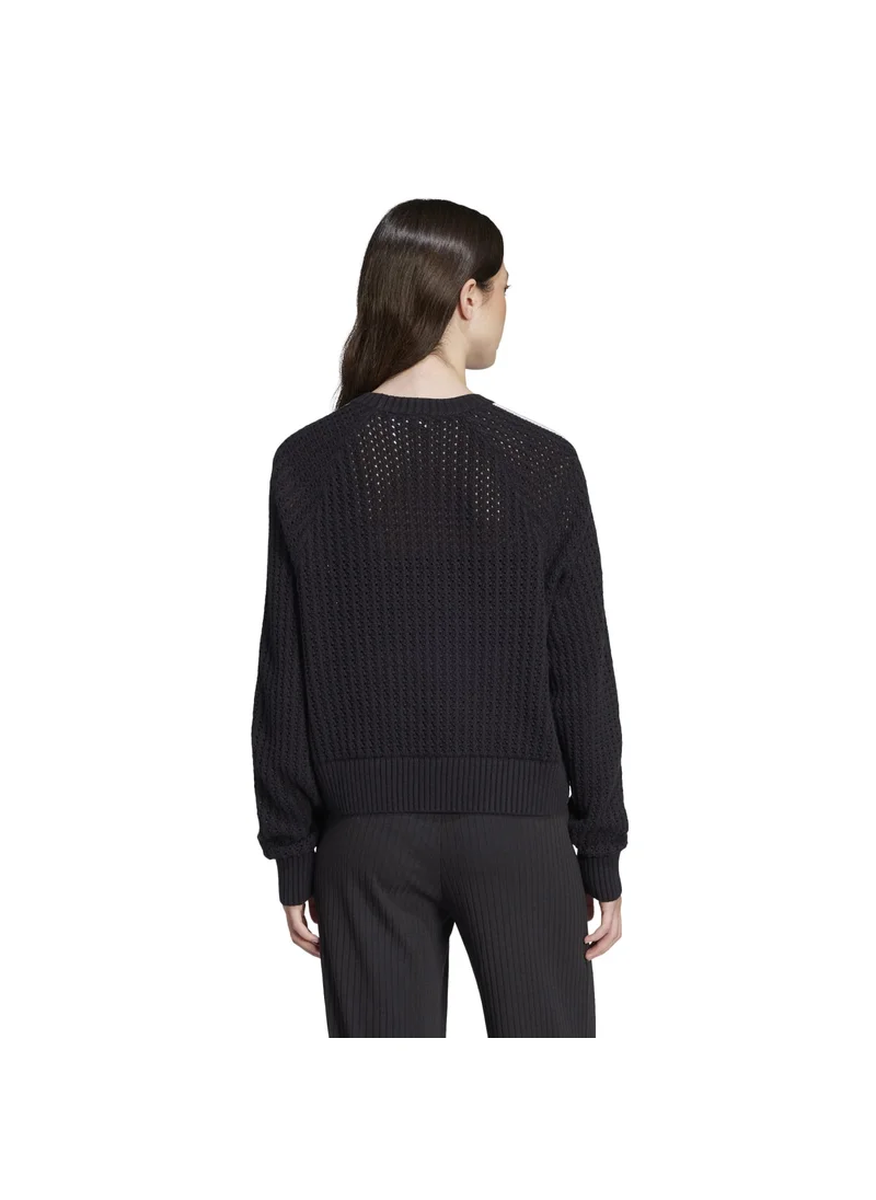اديداس adidas KNITTED CREW Black Originals Women SWEATSHIRTS