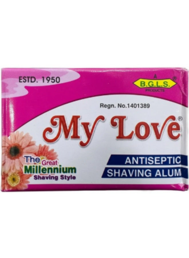MyLove My Love Antiseptic Shaving Alum Block 50g | Natural Aftershave, Stops Bleeding & Soothes Skin - Image 3