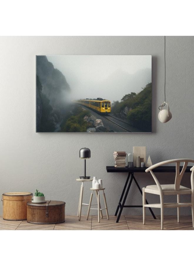 Steam Yellow Train On Tracks Printed canvas wall art - pzsku/Z568CC0F282764495A13CZ/45/_/1728044730/a524d63d-8624-4197-9c2d-39e08427c35a