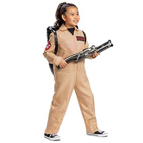 Disguise Ghostbusters Costume for Kids, Official Ghostbusters Classic Jumpsuit with Proton Pack Accessory, Child Size Small (4-6) - Image 1