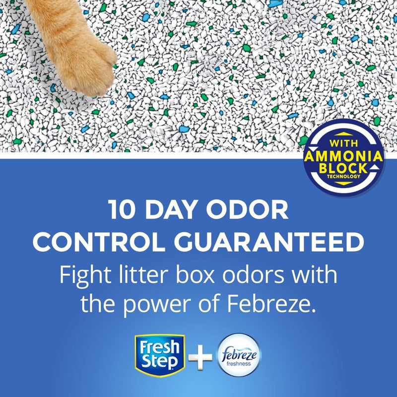 Fresh Step Scented Litter with the Power of Febreze, Clumping Cat Litter - Hawaiian Aloha, 14 Pounds (Package May Vary) (Package May Vary) - Image 3
