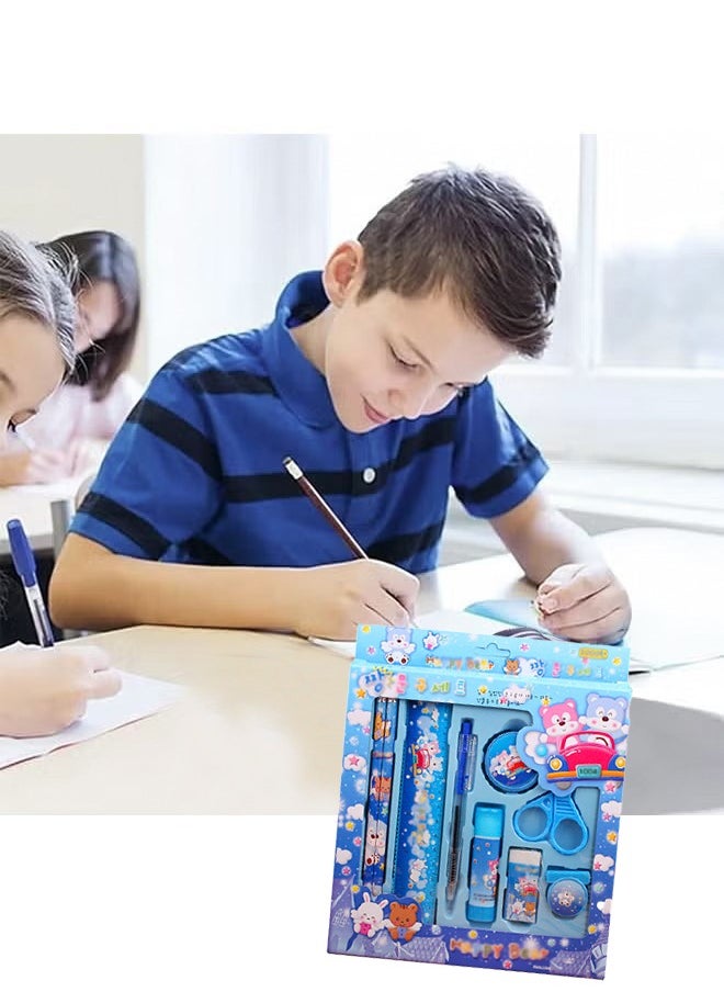 Generic - Creative Pencil Set Children's Stationery Set Gift Box Learning Supplies Primary School Prizes Activity Gifts Essentials Supplies Kit Supplies for Girls Boys and Student Good Gift For Children Pink - Image 1