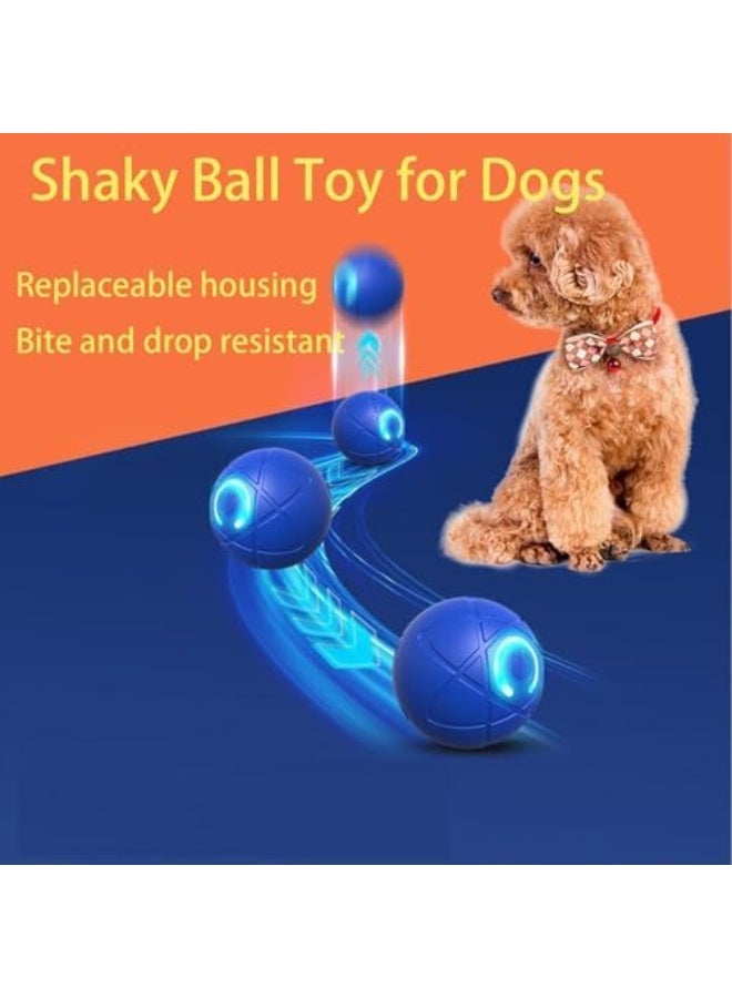 لعبة كرة مهتزة للكلاب | كرة اهتزازية بحجم 2 بوصة للكلاب | لعبة كرة تلقائية متحركة قابلة لإعادة الشحن عبر USB مع ضوء LED | لعبة كرة مهتزة تفاعلية تعمل بحركة للكلاب - Image 3