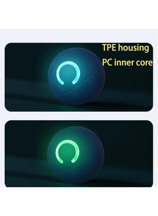 لعبة كرة مهتزة للكلاب | كرة اهتزازية بحجم 2 بوصة للكلاب | لعبة كرة تلقائية متحركة قابلة لإعادة الشحن عبر USB مع ضوء LED | لعبة كرة مهتزة تفاعلية تعمل بحركة للكلاب - Image 4