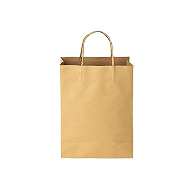 50 large kraft brown paper bags 31cm length×31cm height×14cm width Brown - Image 1
