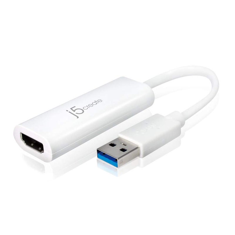 j5create USB to HDMI Multi-Monitor Adapter Supports 1080p 2048 x 1152 @ 32 bits | USB 3.0 with 2.0 Support | Adapter is Compatible with Both Mac & Windows (JUA254) - Image 1