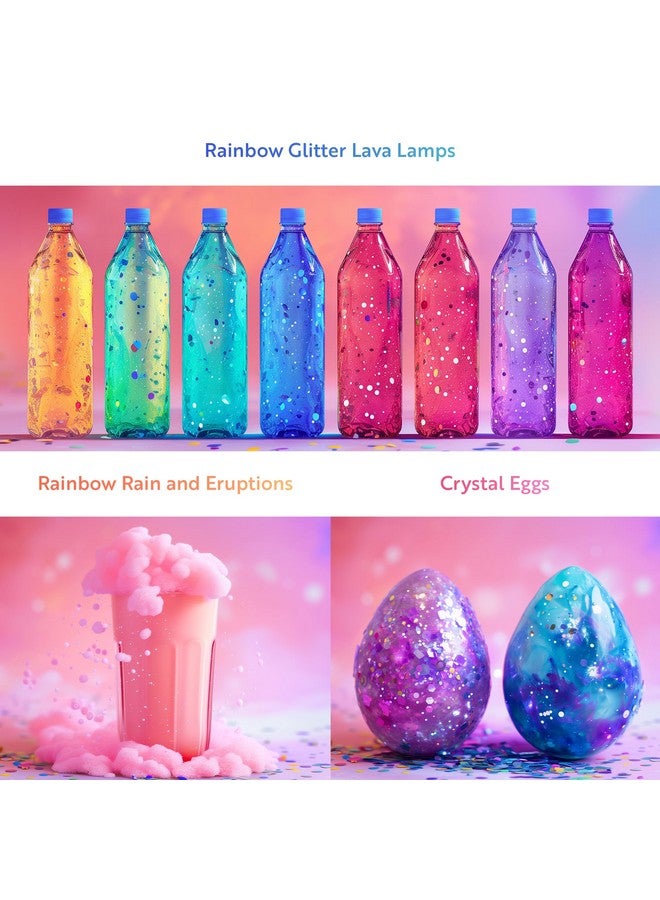 Playz Unicorn Slime & Crystals 100+ Science Experiments Kit Gift For Girls & Boys To Make Glow In The Dark Unicorn Poop, Snot, Fluffy Slime, Crystals, Putty, Arts & Crafts For Kids Age 8-12  - Image 4