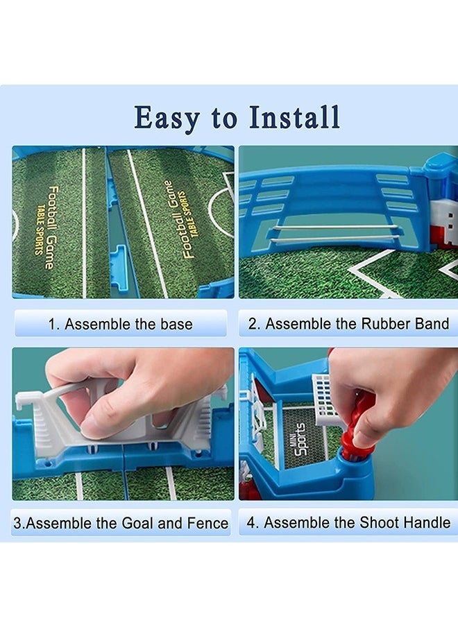 YelaJoy - Sports Mini Tabletop Soccer Shootout Game,Desktop Soccer Games, Tabletop Foosball Table Colorful Puzzle Toy,Arcade Style Soccer Table Game for All Ages - Image 1