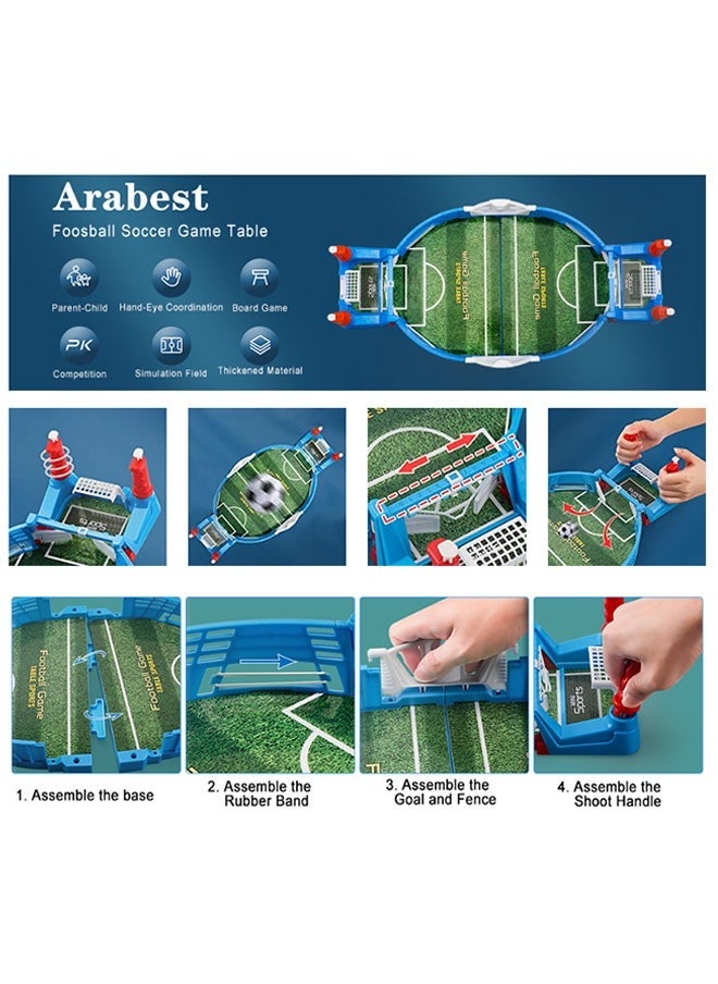 YelaJoy - Sports Mini Tabletop Soccer Shootout Game,Desktop Soccer Games, Tabletop Foosball Table Colorful Puzzle Toy,Arcade Style Soccer Table Game for All Ages - Image 1