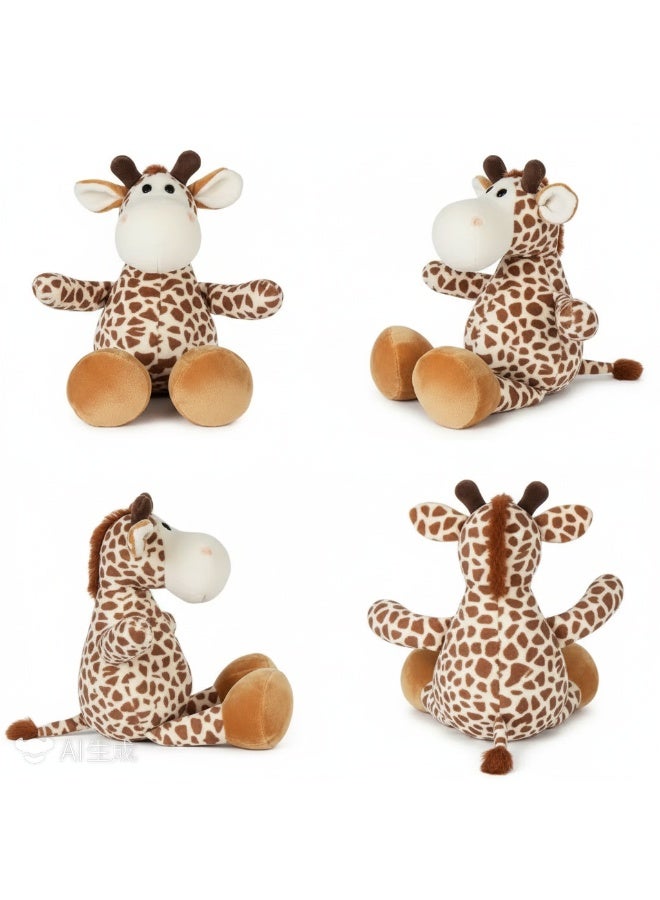 واي آند دي لعبة محشوة على شكل زرافة لعبة محشوة على شكل زرافة صغيرة هدية لطيفة للأطفال الصبيان والبنات حفلة استقبال المولود الجديد زينة عيد الفصح لعبة محشوة على شكل زرافة دمية قماشية للأطفال - Image 2