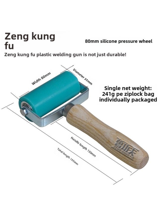 Industrial Grade 150kg Capacity 1000rpm High Speed Drum Washing Machine For Textile Dyeing Finishing-Specifications:R004-8CM Silicone Green Pressure Wheel - Image 1
