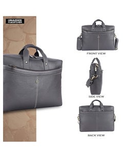 HAMMONDS FLYCATCHER Bombay Leather 15.6 inch Laptop Messenger Bag (L=39,H=29, B=8 cm) LB122 | 1B16  - Image 4