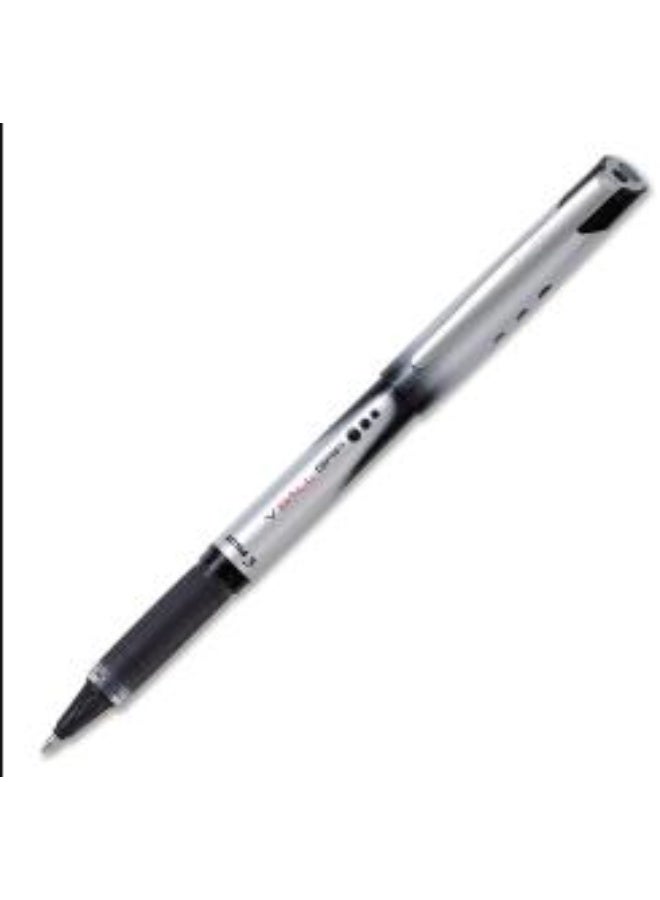 Pilot V Ball Grip Liquid Ink Pen, Black, 1mm, 12 Pens