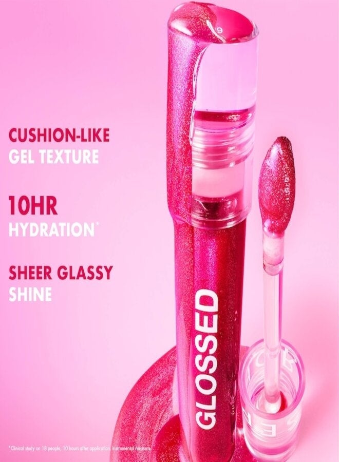 SEPHORA COLLECTION Sephora Glossed Moisturizing Lip Gloss – Glassy Shine, 13 Invincible - Golden Coral Shimmer, Hydrating & Smoothing Lip Gloss, Glittery Finish, 5 mL (0.16 oz) - Image 5