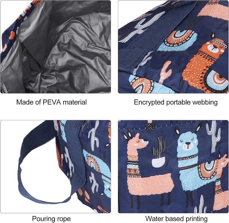 klarako 21L Collapsible Bucket For Soaking Feet, Portable Foldable Foldable Footbath Spa Bag, Outdoor Washing Camping(Marine) - Image 5