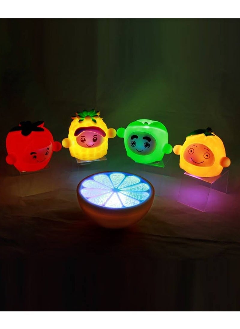 Plan A LED Color Changing Light Orange Fruit Shape Waterproof Bathtub Night Light Battery Operated Bath Light for Relaxing Bath and Add Fun to Baby Shower Routine (Green)  - Image 5