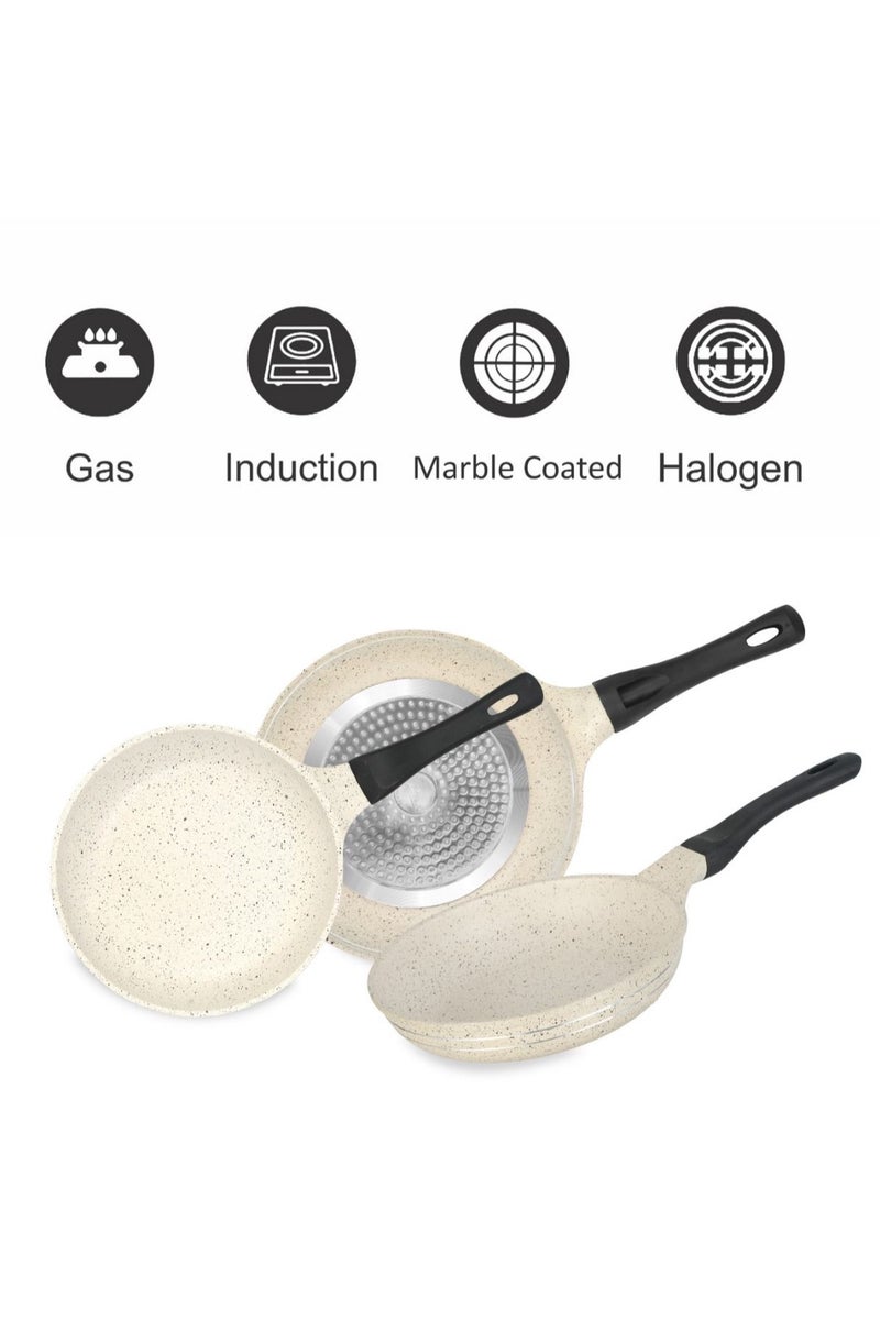 SONEX 20cm Mac Frying Pan – Premium Marble Coating with Soft Handle - Image 4