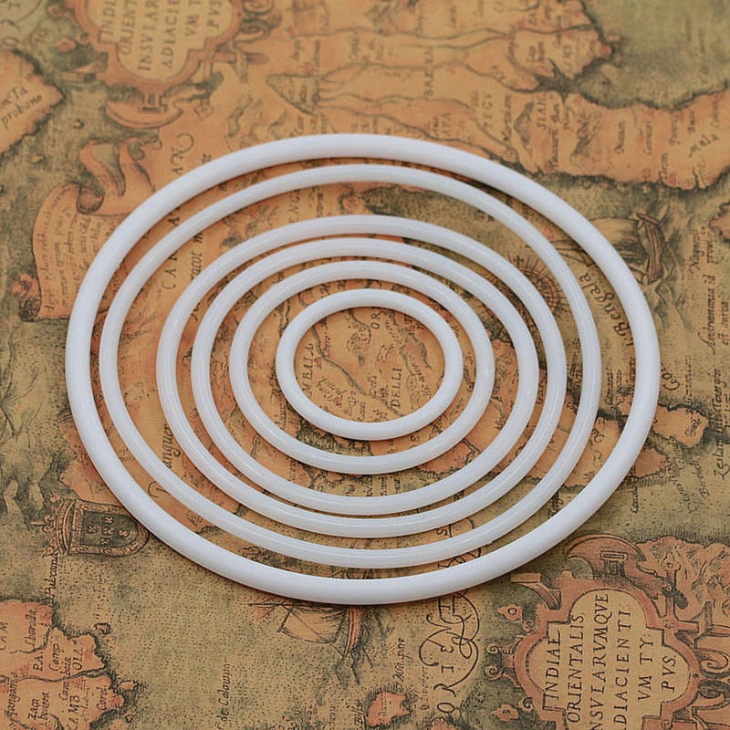 10Pcs Dreamcatcher Round Hoops Circles DIY Knitting Crafts Accessories for Kids Children Girls 30cm - Image 5