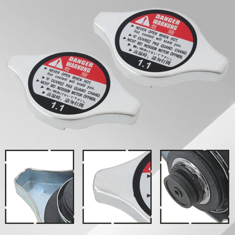 2 Pcs Radiator Cap Replace 19045-RAA-003, 19045RAA003, 19045 RAA 003 Compatible with Acura Vehicles 2014-2020 RLX, 2006-2014 TL - Image 4