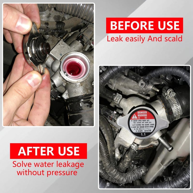 2 Pcs Radiator Cap Replace 19045-RAA-003, 19045RAA003, 19045 RAA 003 Compatible with Acura Vehicles 2014-2020 RLX, 2006-2014 TL - Image 2