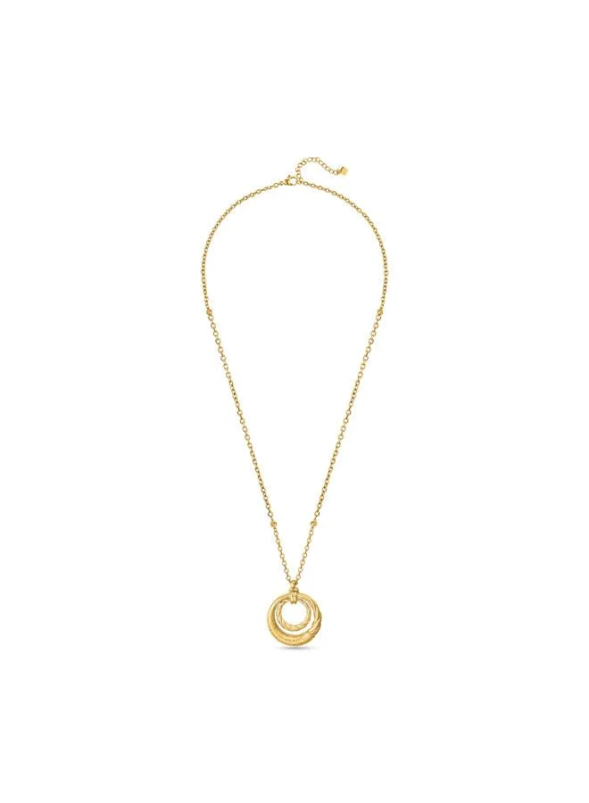 غاي لاروش Mady Yellow Gold Plated Stainless Steel Pendant Necklace for Women