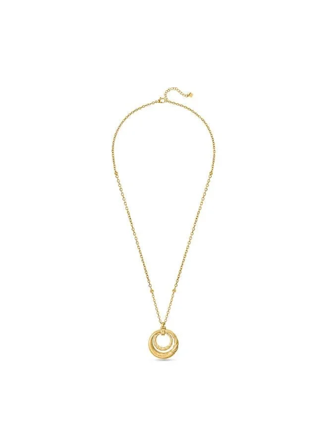 غاي لاروش Mady Yellow Gold Plated Stainless Steel Pendant Necklace for Women