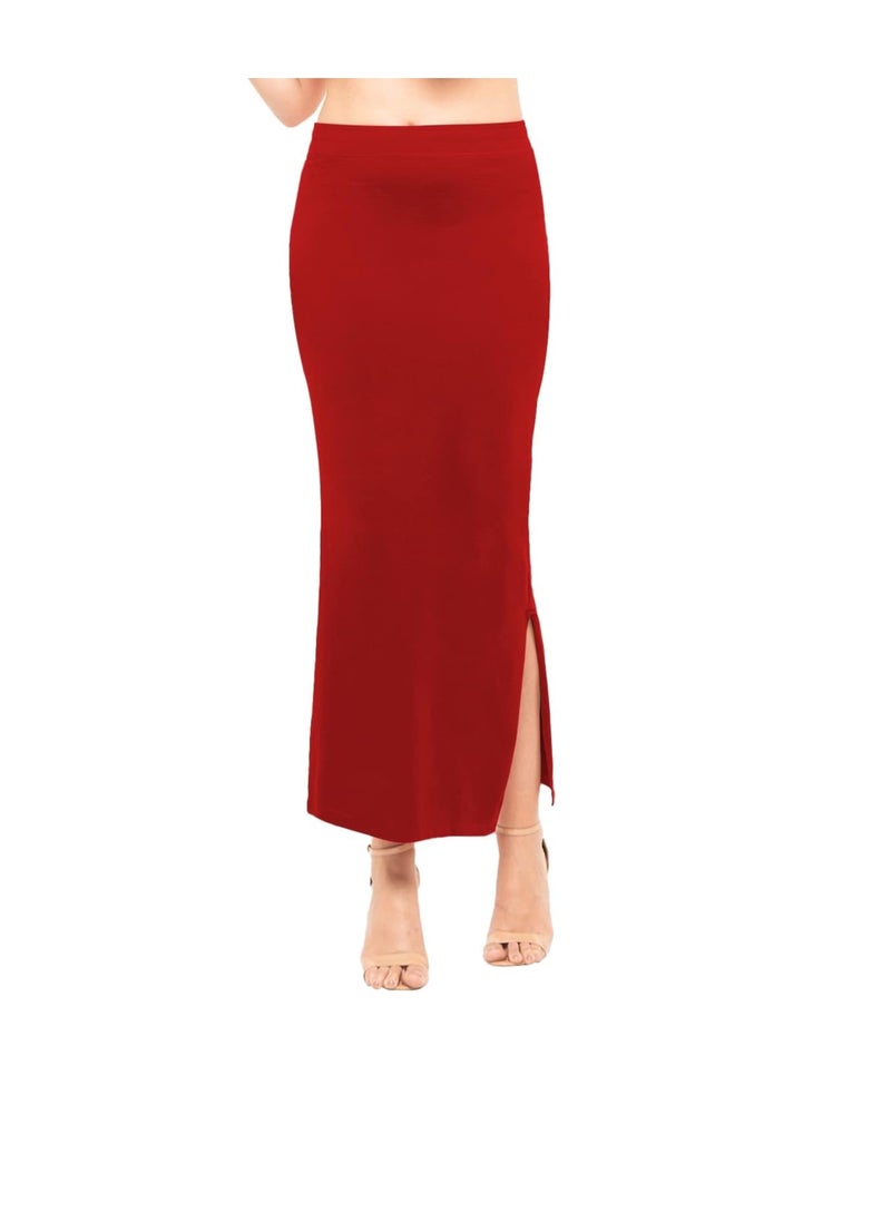 Lyra - Lyra Lycra Saree Shapewear Petticoat for Women's Sarees Red, M - Image 1