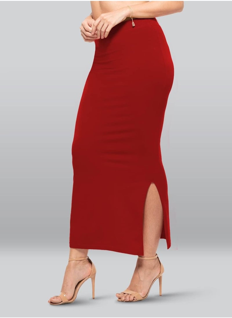 Lyra - Lyra Lycra Saree Shapewear Petticoat for Women's Sarees Red, M - Image 1