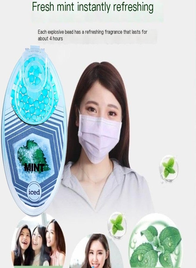 linpel Mint-Infused Air Freshening Beads/Crush Balls -400 Pieces, Blue, for Face Masks and Filtered Spaces， Ideal for Workout Masks & High Altitude Training.Menthol Beads - Image 4