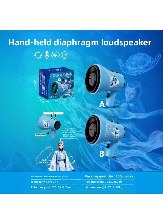 Generic Children's Speaker Music Box Which Pendant Loudspeaker Keychain With Recording Function Creative Handheld Funny Toy-Color: Shen Gongbao Speaker Model A (regular Version)  - Image 3