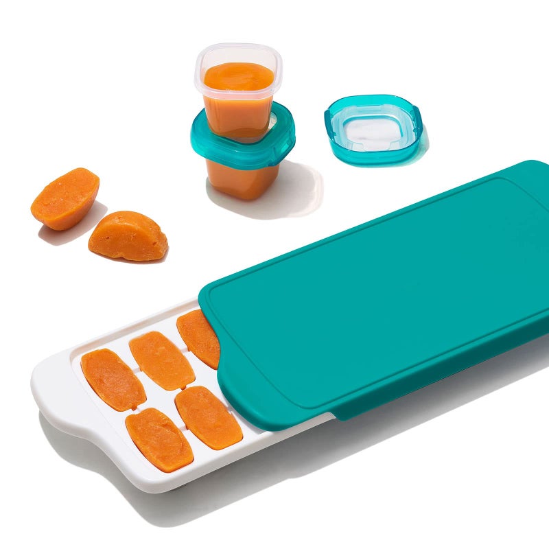 OXO Tot 2 Pack Baby Food Freezer Tray - Teal - Image 2