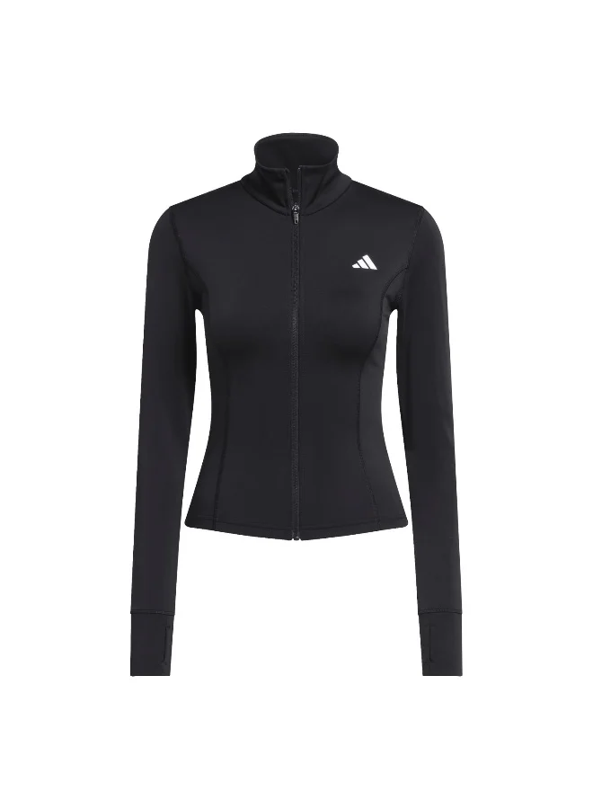 Adidas We Zp Thru Jkt Black Training Track Tops For Women XS
