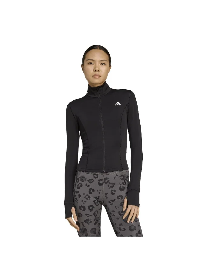 Adidas We Zp Thru Jkt Black Training Track Tops For Women XS