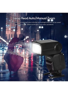 YONGNUO Camera Flash Speedlite, High Speed Sync External Flash With 2.4G Wireless Trigger System, Adjustable Angle Camera Flash Light With Oval Lamp Design, (1pc, Black)  - Image 4