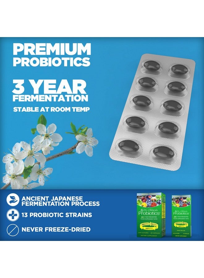essential formulas Dr. Ohhira's Probiotics, Original Formula, 60 Caps with Bonus 10 Capsule Travel Pack - 13 Probiotic Strains with Prebiotics and Postbiotics - Image 3