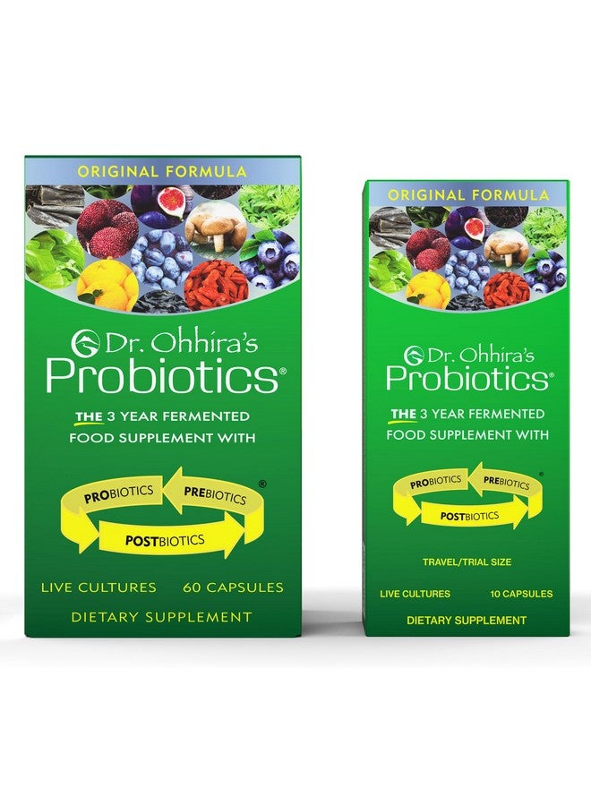 essential formulas Dr. Ohhira's Probiotics, Original Formula, 60 Caps with Bonus 10 Capsule Travel Pack - 13 Probiotic Strains with Prebiotics and Postbiotics - Image 5