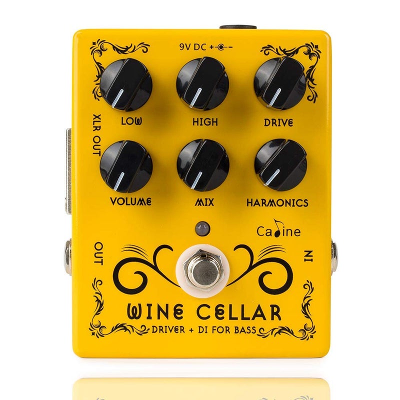 Caline CP-60 Wine Cellar Driver Guitar Effects Pedals Classic Tube Bass Amp Guitar Yellow Pedal - Image 1