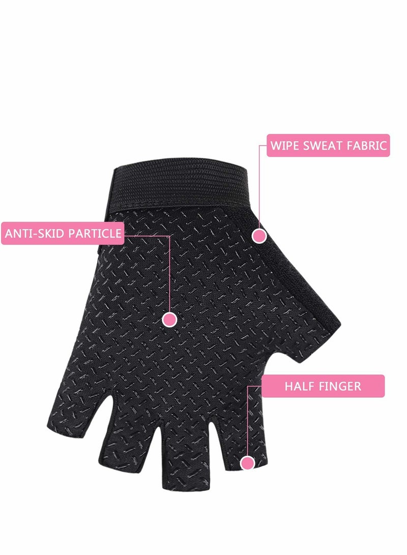 Excefore Kids Sport Gloves, Kids Half Finger Gloves, Kids Boys Girls Cycling Gloves, Kids Fishing Gloves for Cycling Camping Fishing Outdoor Sports, M - Image 4