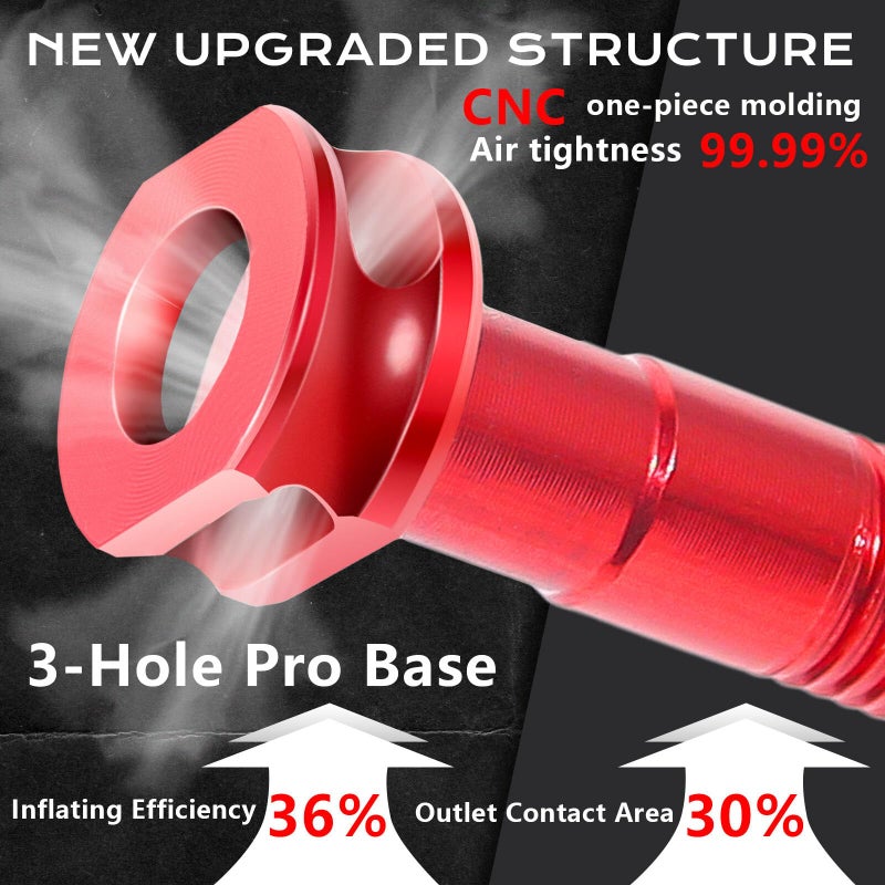 BUCKLOS Tubeless Presta Valve Stem 40/44/55/60/65/80/100 mm, Valve Stem Kit with Valve Core Removal Tool for Road Bike/Mountain Bike/MTB, Fit Most Bicycle Rims, Super Light Durable Aluminum Stem Red - Image 2