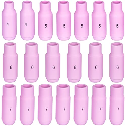 Alffun 68pcs TIG Torch Consumables Accessories KIT for TIG Welding Torch PTA DB SR WP 17 18 26 Back Cap/Collet Body/Alumina Nozzle - Image 4