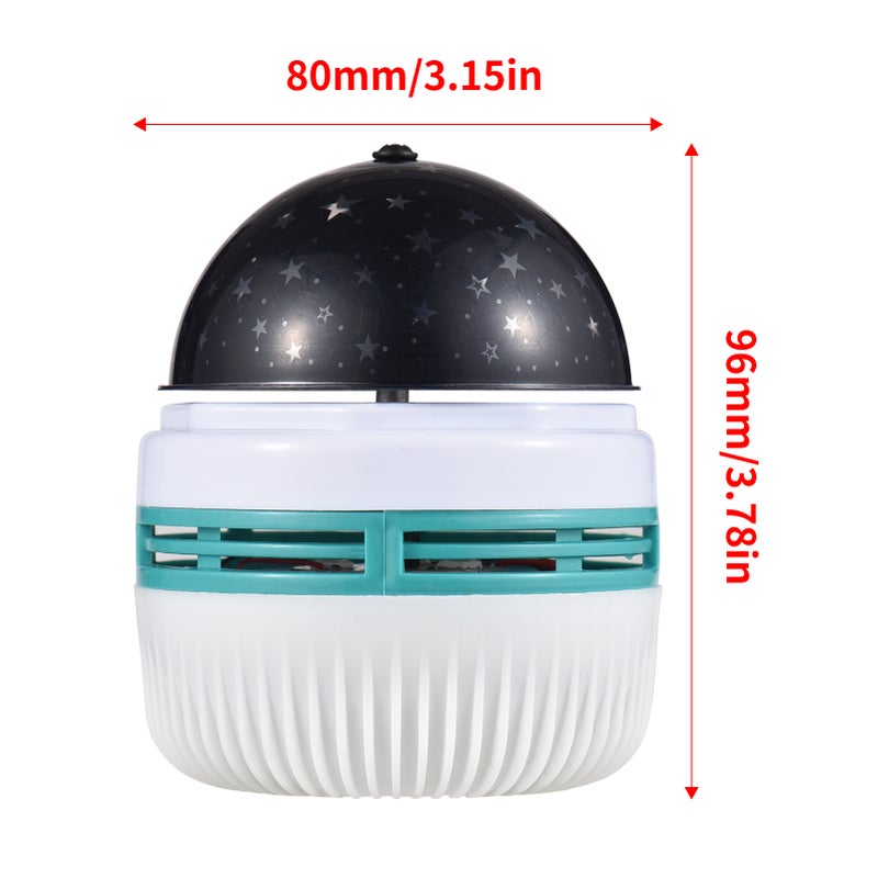 USB Starry Night Light Projector USB Star Light Mini Disco Light Colors Stage Light Stunning Starry Sky Projection and Colorful Rotating Lights Disco Ball Lamp Atmosphere Decorative Lamp for Ceiling - Image 3