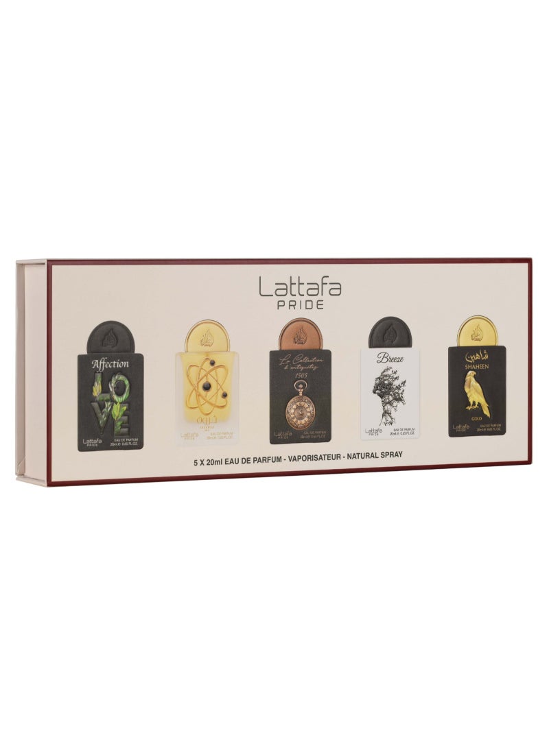 Lattafa PRIDE GIFTSET Collection GS Box - 01 for Unisex | 20ml X 5Pcs - Image 1