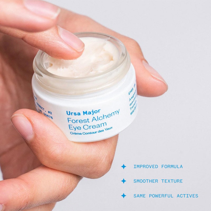 Ursa Major Forest Alchemy Eye Cream | Natural Under-Eye Moisturizer for Dark Circles, Fine Lines, Puffy Eyes and Wrinkles | Vegan, Cruelty-Free, Non-toxic, Unscented | 0.50 ounces - Image 2
