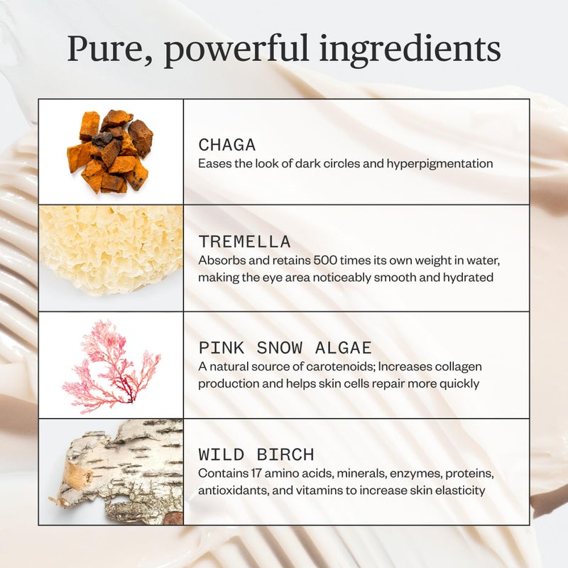 Ursa Major Forest Alchemy Eye Cream | Natural Under-Eye Moisturizer for Dark Circles, Fine Lines, Puffy Eyes and Wrinkles | Vegan, Cruelty-Free, Non-toxic, Unscented | 0.50 ounces - Image 3