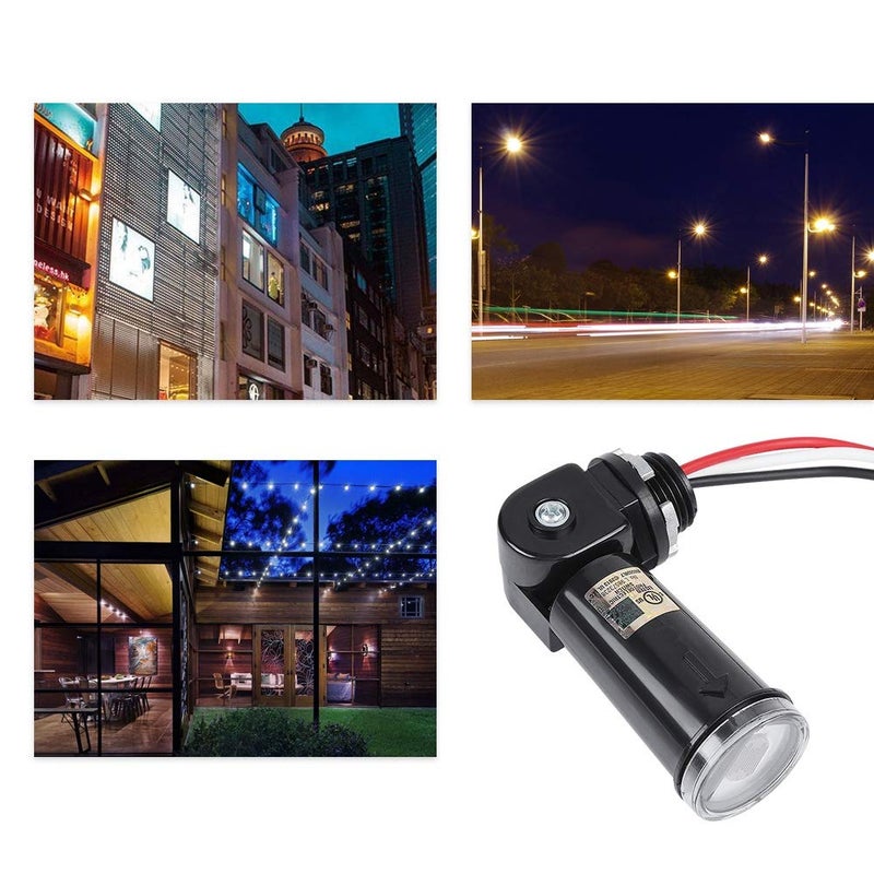 klarako Photoelectric Switch Sensor 120V Photocell Dusk to Dawn Button Photo Control Eye Switch Flush Mount - Image 3