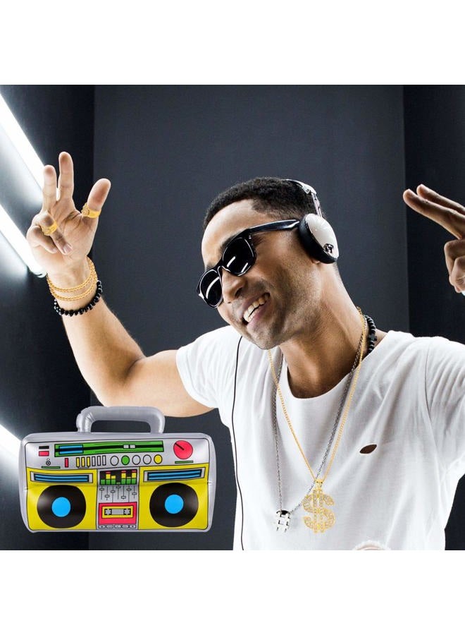 Yaromo 80s/ 90s Hip Hop Costume Kit with Dollar Sign (6 Pieces) - Image 3