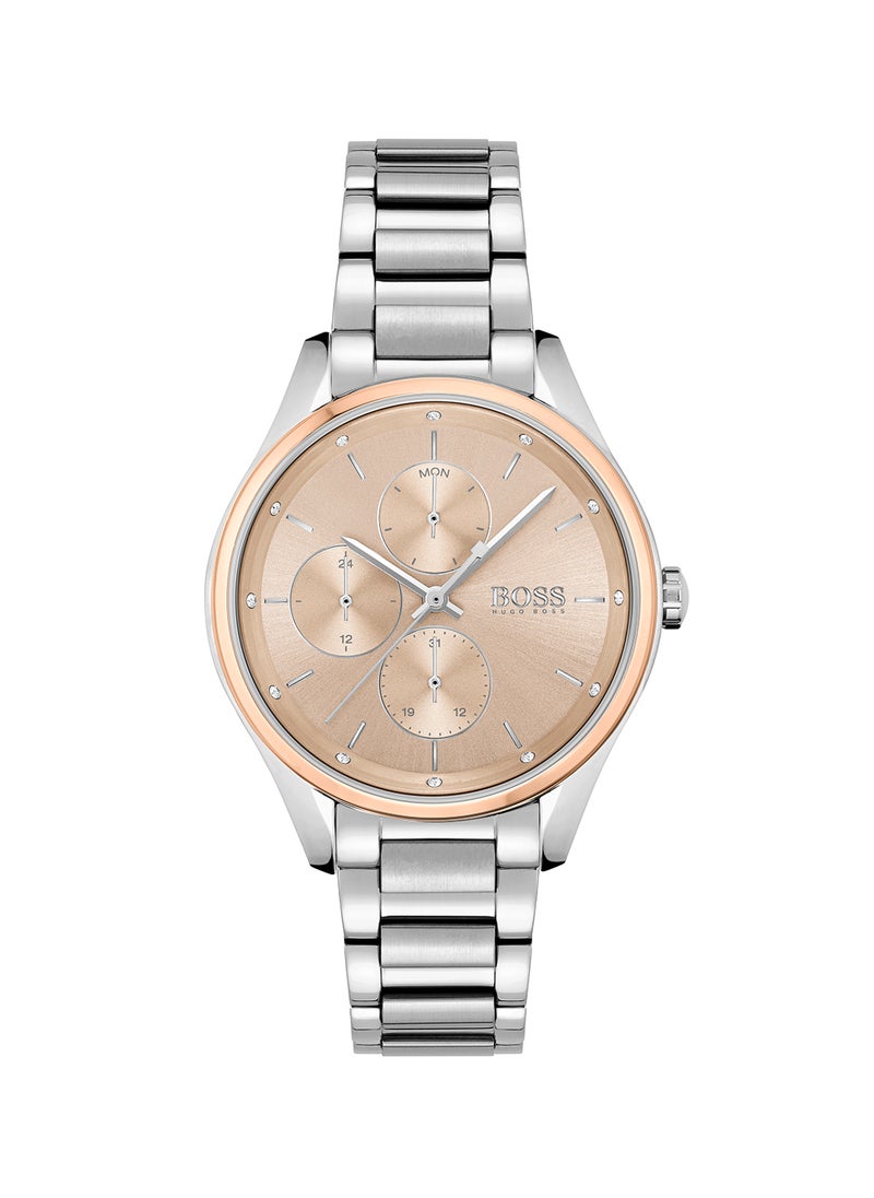 HUGO BOSS ساعة يد نسائية من الستانلس ستيل بعقارب دائرية الشكل 1502604 - 36 ملم  - Image 2