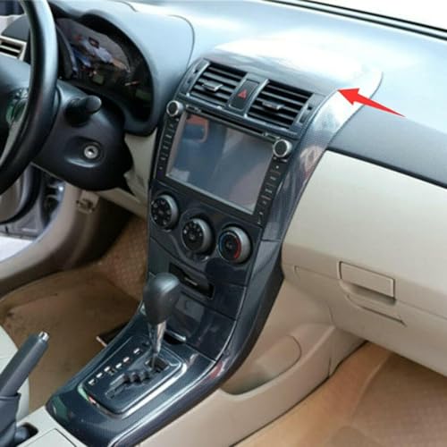 SZFKACCESS For 2007 2008 2009 2010 2011 2012 2013 Toyota Corolla Carbon Fiber ABS Middle Air Outlet Vent Cover Trim - Image 5