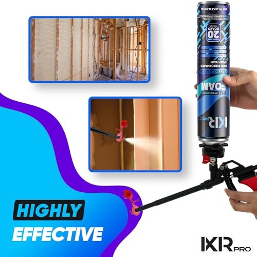 ixirpro Spray Foam Insulation Can (26.46 oz. / 750 g) Expanding Sealant, Closed Cell Spray Foam Heat Acoustic Insulation, High Density, Walls Ceiling Windows Doors - Image 4